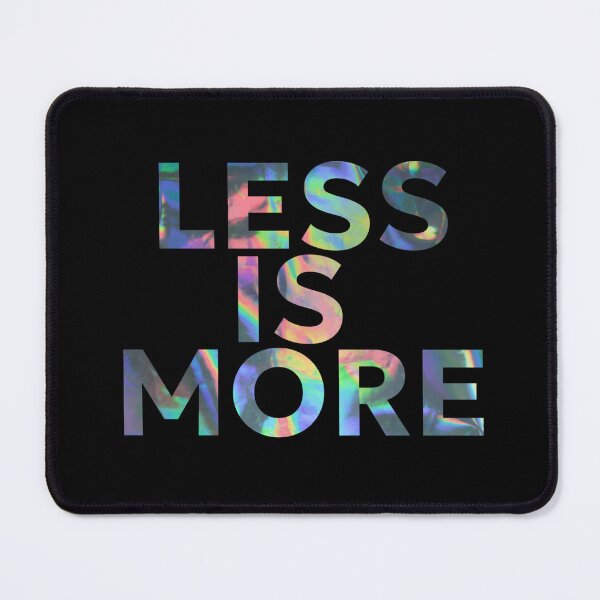Item preview, Holographic Less is more designed and sold by FitEnvy.