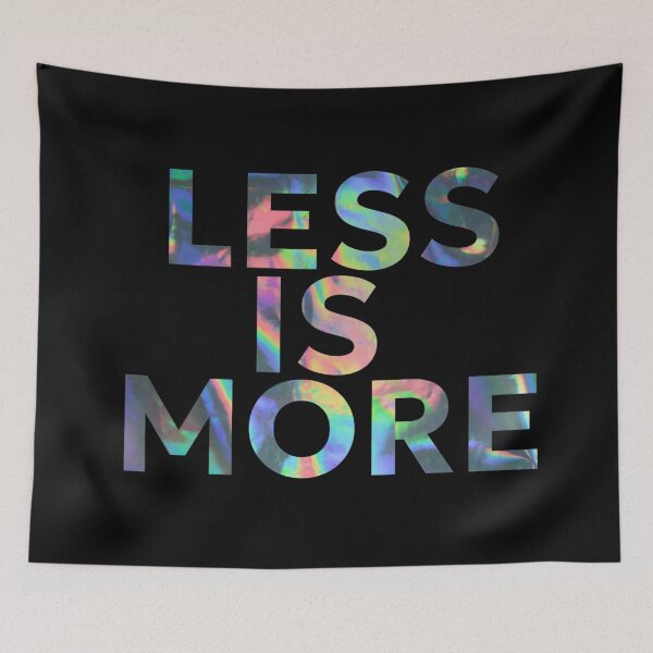 Item preview, Holographic Less is more designed and sold by FitEnvy.