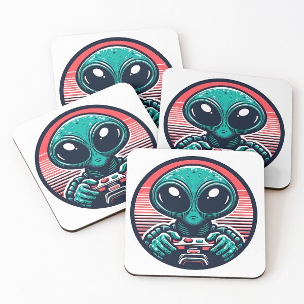 Item preview, Alien Gamer designed and sold by NerdRetroverse.