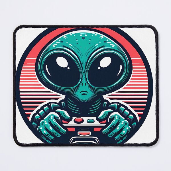 Item preview, Alien Gamer designed and sold by NerdRetroverse.