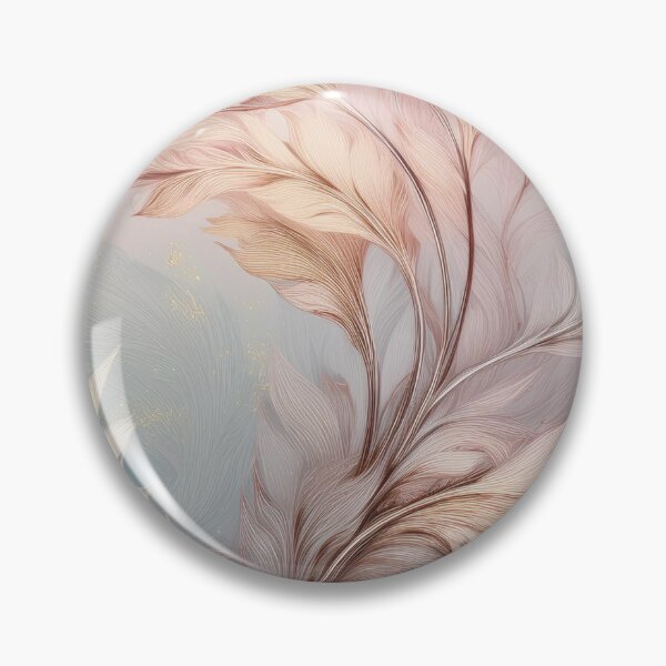 Item preview, Rustic Vintage floral leaves in neutral colours, abstract, dusty pink and gold designed and sold by navitalidesign.