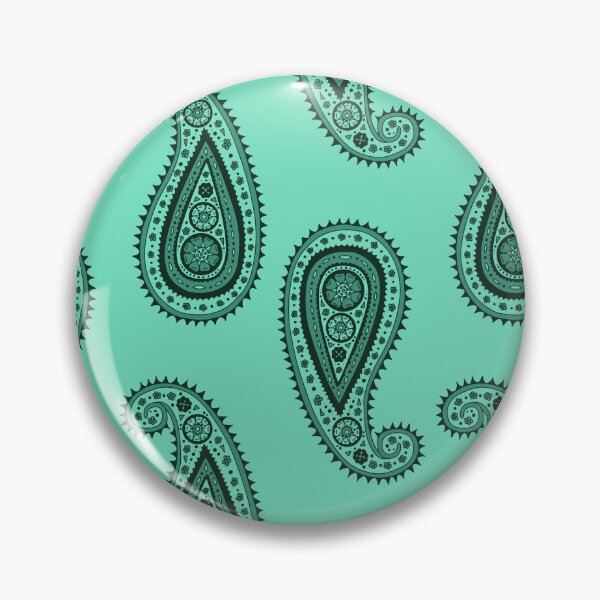 Item preview, Green and Teal Vintage Paisley Pattern designed and sold by paldronma.