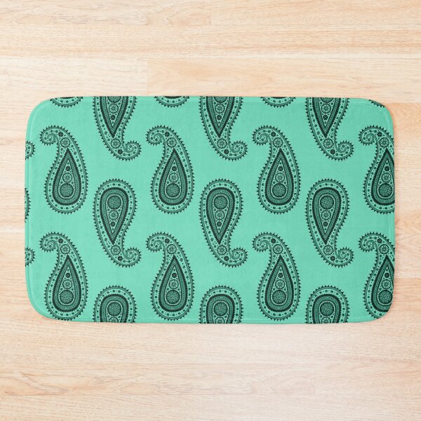 Item preview, Green and Teal Vintage Paisley Pattern designed and sold by paldronma.