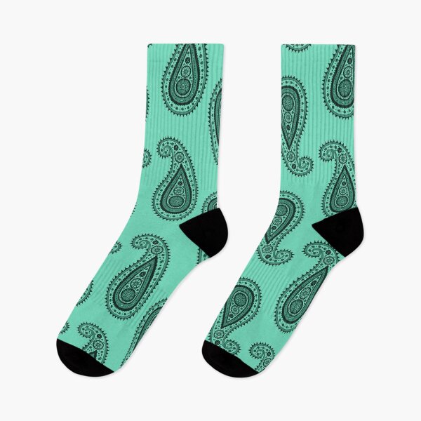 Item preview, Green and Teal Vintage Paisley Pattern designed and sold by paldronma.
