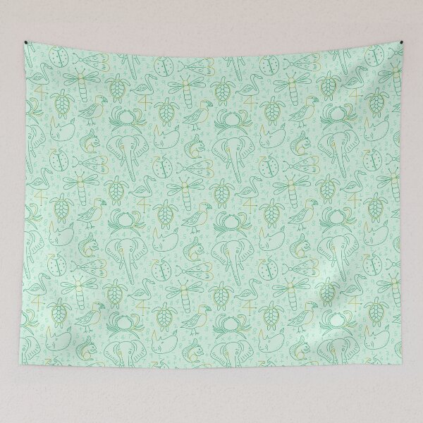 Item preview, Number Zoo The Return in light green designed and sold by TessaPeartree.