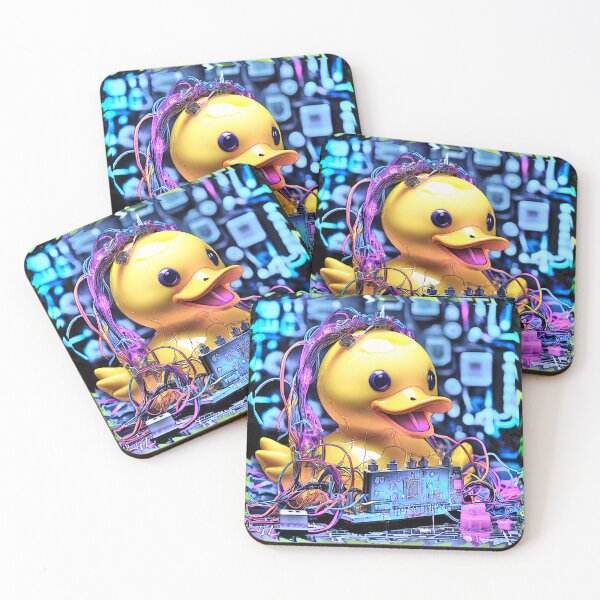 Item preview, microchip ducky 2024 tileartwork designed and sold by tileartwork.