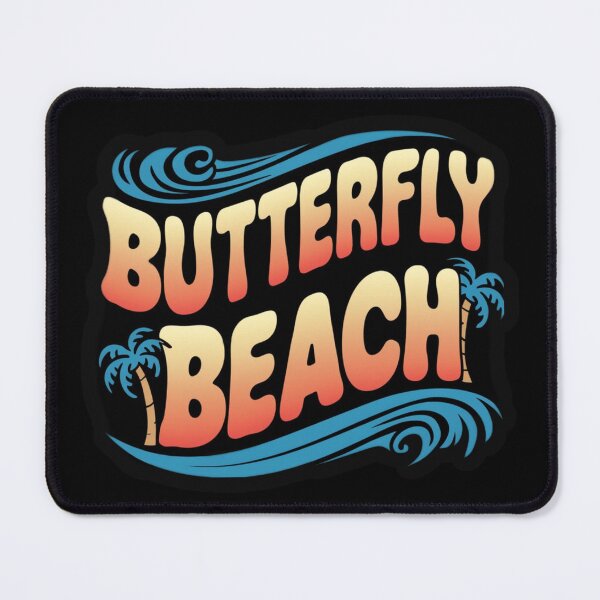 Item preview, Butterfly Beach surfing -  California montecito USA designed and sold by GroovyDino.