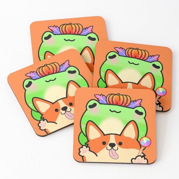 Item preview, Cute adorable Corgi and frog coolest pumpkin in the patch  designed and sold by Quacktails.