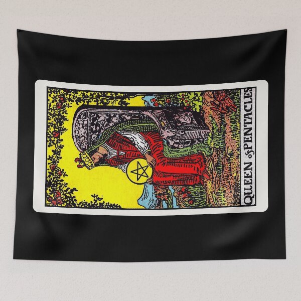 Item preview, Card #76 - Queen Of Pentacles - Rider Waite Smith Tarot designed and sold by ABSTRACT-IVISM.