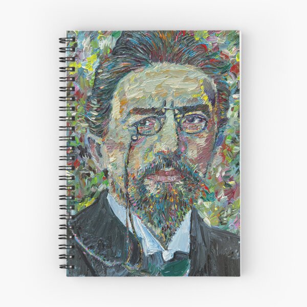 Item preview, ANTON CHEKHOV oil portrait designed and sold by lautir.
