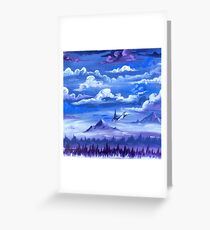 "Cotton Skies" - Acrylic Painting Greeting Card
