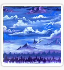 "Cotton Skies" - Acrylic Painting Sticker