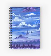 "Cotton Skies" - Acrylic Painting Spiral Notebook