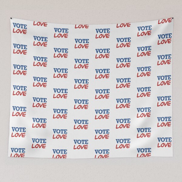 Item preview, Vote Love designed and sold by OddDuckCreation.