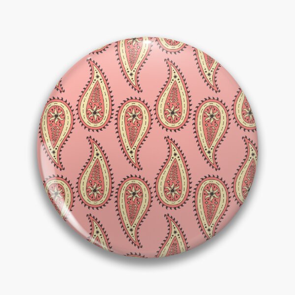 Item preview, Vintage Pink and Beige Romantic Paisley Seamless Pattern designed and sold by paldronma.