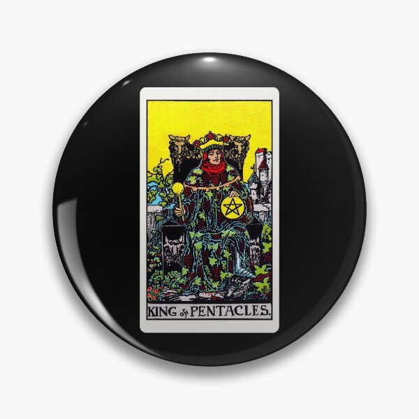 Item preview, Card #77 - King Of Pentacles - Rider Waite Smith Tarot designed and sold by ABSTRACT-IVISM.