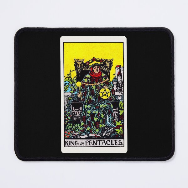 Item preview, Card #77 - King Of Pentacles - Rider Waite Smith Tarot designed and sold by ABSTRACT-IVISM.