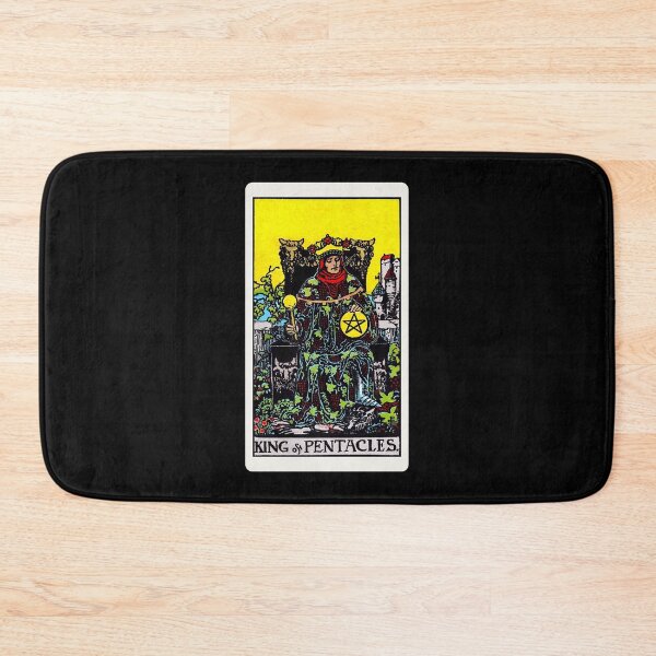 Item preview, Card #77 - King Of Pentacles - Rider Waite Smith Tarot designed and sold by ABSTRACT-IVISM.