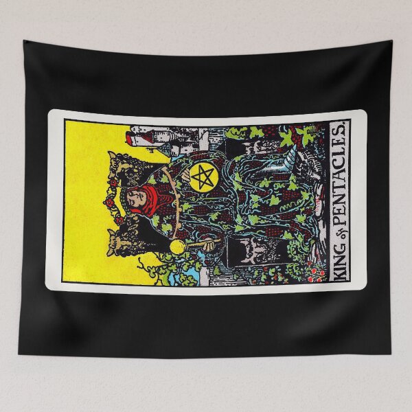 Item preview, Card #77 - King Of Pentacles - Rider Waite Smith Tarot designed and sold by ABSTRACT-IVISM.