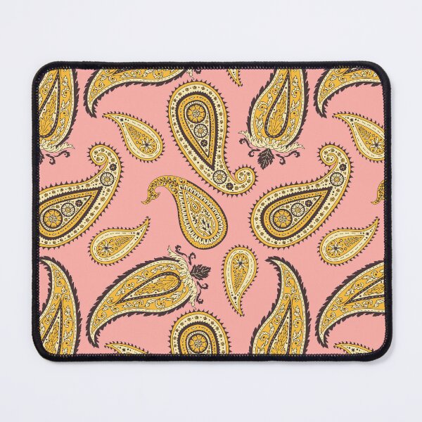 Item preview, Vintage Pink and Yellow Romantic Paisley Seamless Pattern designed and sold by paldronma.