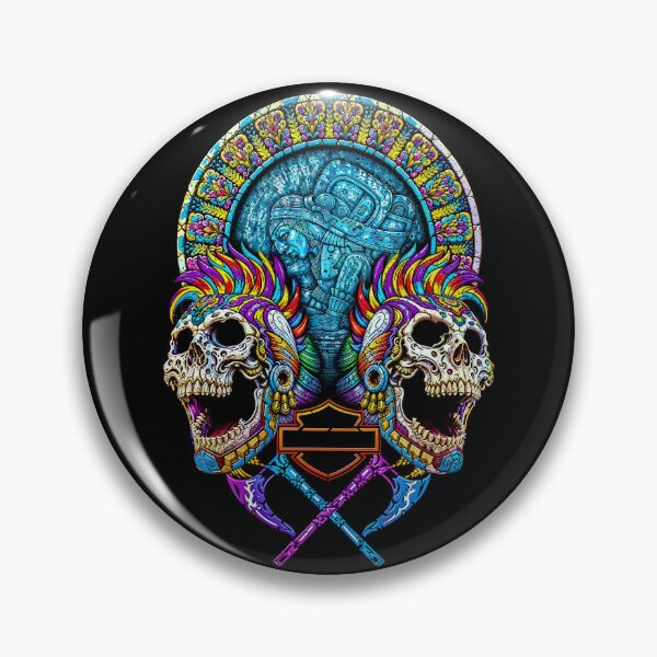 Item preview, Vibrant Aztec Skull Art: Day of the Dead Apparel designed and sold by Fantasy-Art.nl.