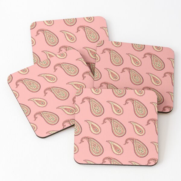Item preview, Vintage Pink and Beige Romantic Paisley Seamless Pattern designed and sold by paldronma.
