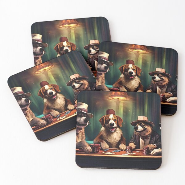 Item preview, poker dogs 2024 tileartwork designed and sold by tileartwork.