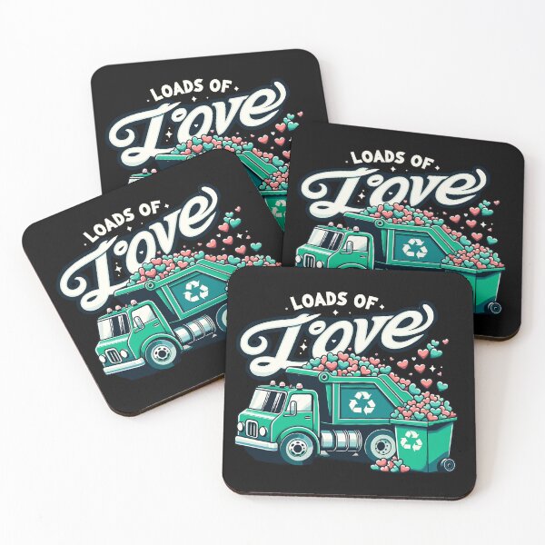 Item preview, Loads Of Love Recycling Truck Trash Garbage Truck designed and sold by Dressed For  Duty.