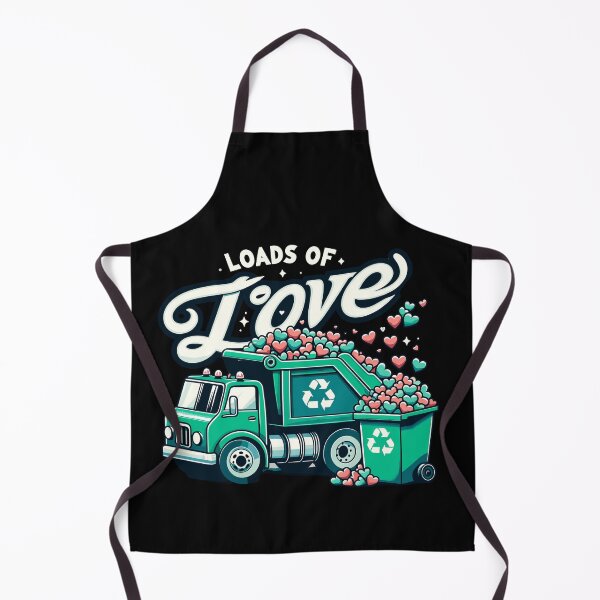Item preview, Loads Of Love Recycling Truck Trash Garbage Truck designed and sold by Dressed For Duty.