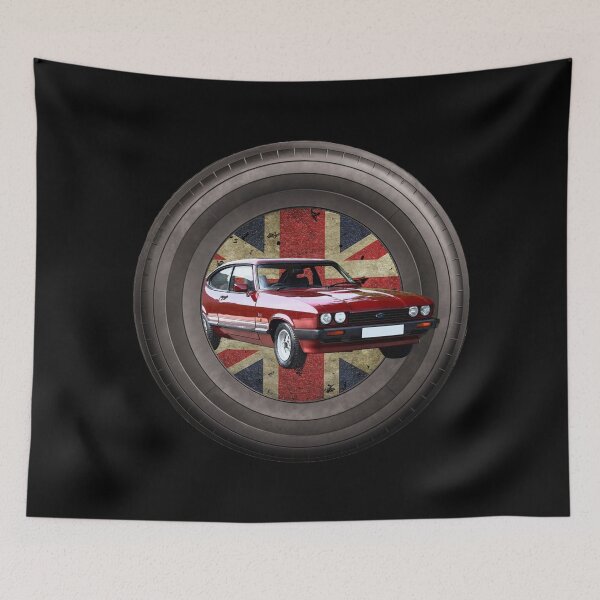 Item preview, Ford Capri MK3 In A Tyre Red designed and sold by KLloydPhotos.