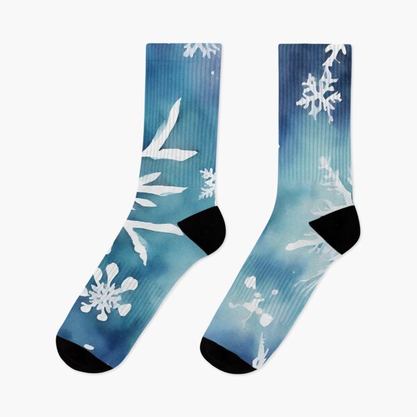 Item preview, Christmas White Snowflakes Watercolor Pattern designed and sold by Tammy Marie Russell.