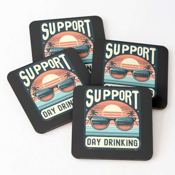 Item preview, Support Day Drinking Funny Summer Beach Vacation Vintage designed and sold by Dressed For  Duty.