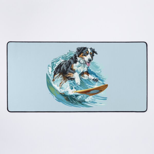Item preview, Surfing Australian Shepherd designed and sold by VelvetRoom.