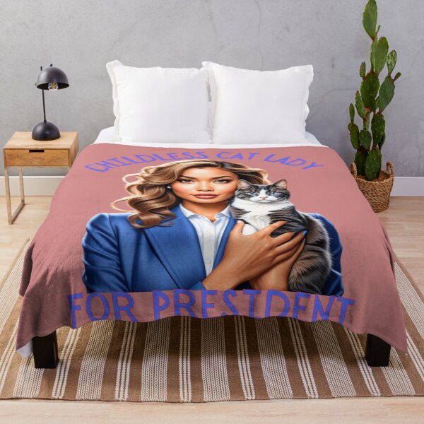 Item preview, Childless Cat Lady For President: Purr-fect Candidate designed and sold by elynne9.