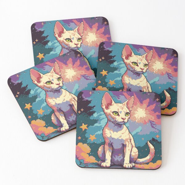 Item preview, Pixel Devon Rex Delight designed and sold by NaturePixel.