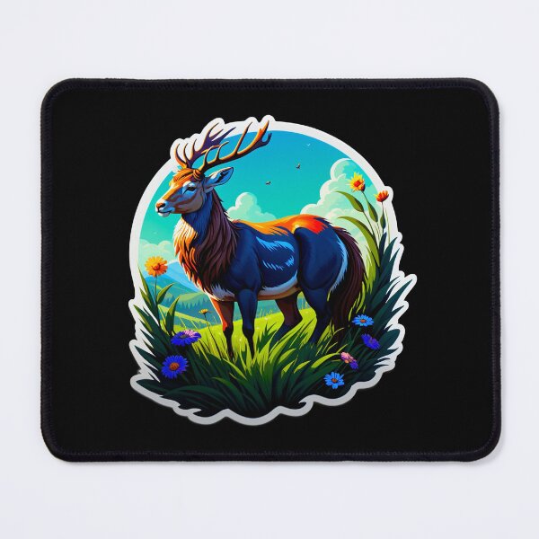 Item preview, Majestic Deer in Blooming Meadow designed and sold by artwaves.