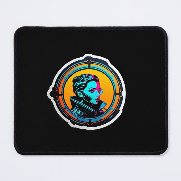 Item preview, Futuristic Woman in Circular Frame designed and sold by artwaves.