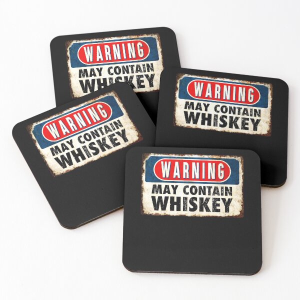 Item preview, Warning May Contain Whiskey Fan Funny Vintage Sign designed and sold by NUMAcreations.