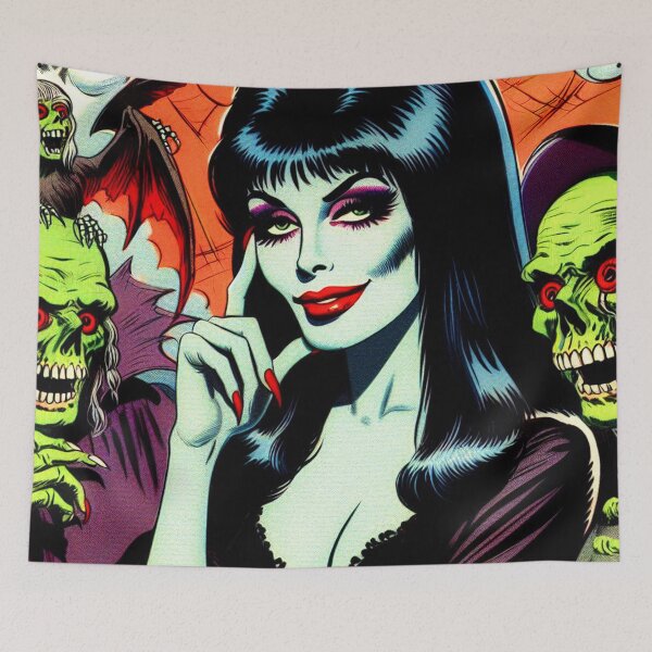 Item preview, Beauty Vampire Girl designed and sold by PulpVintage.