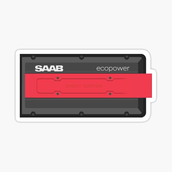 Saab Engine - Direct Ignition Ecopower Sticker