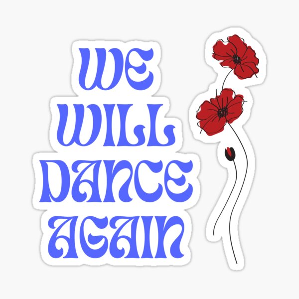Item preview, Nova We Will Dance Again with Red Anemone Poppy Flower designed and sold by Meirahs.