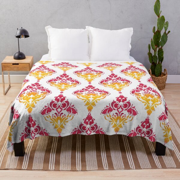 Item preview, Blazing Damask designed and sold by the-lamplighter.