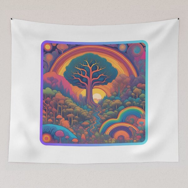 Item preview, Psychedelic Tree of Life - Protect Our Planet - Eco Friendly  designed and sold by Pterodak.