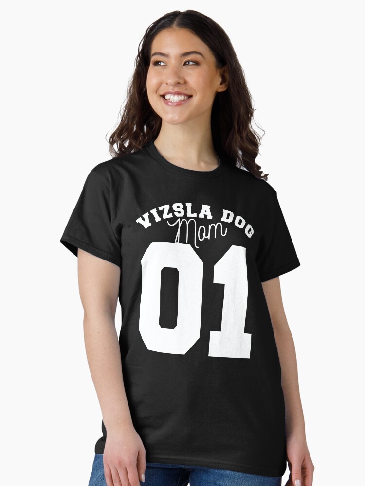 Thumbnail 1 of 7, Classic T-Shirt, Vizsla Mom designed and sold by K9ish.