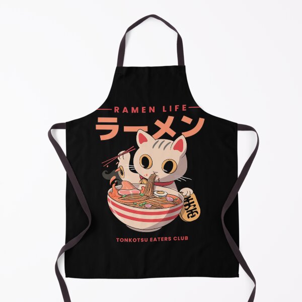 Item preview, Cat Eating Ramen Tonkotsu Life designed and sold by Animalistawear.