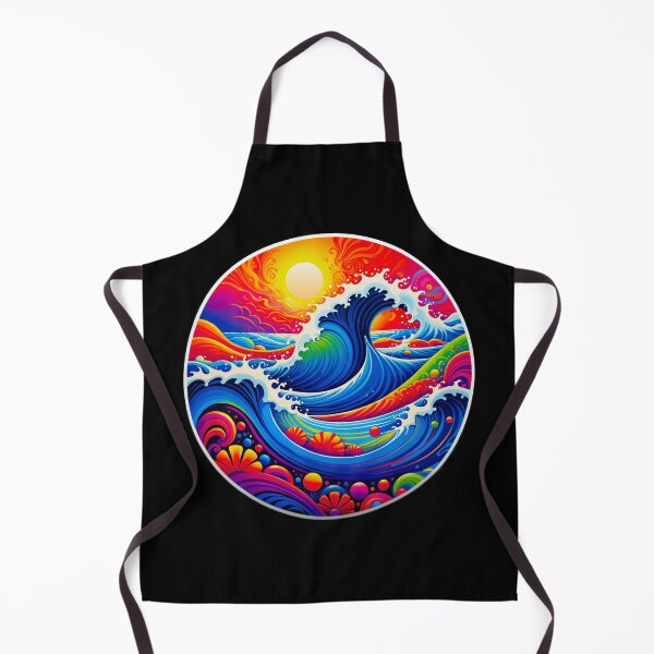 Item preview, Colorful Ocean Wave Art designed and sold by artwaves.