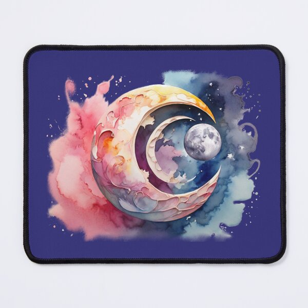 Item preview, Moons as digital watercolor designed and sold by Rose Design & Photos.