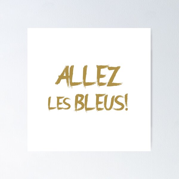 Item preview, Allez les Bleus! Gold B designed and sold by VRedBaller.