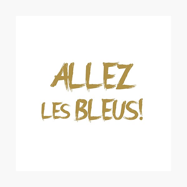 Item preview, Allez les Bleus! Gold B designed and sold by VRedBaller.