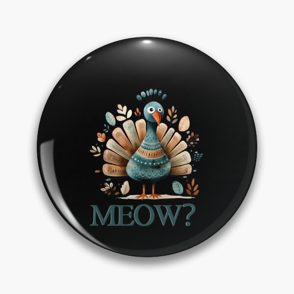 Item preview, Meow funny cartoon turkey thanksgiving designed and sold by Rathnau.
